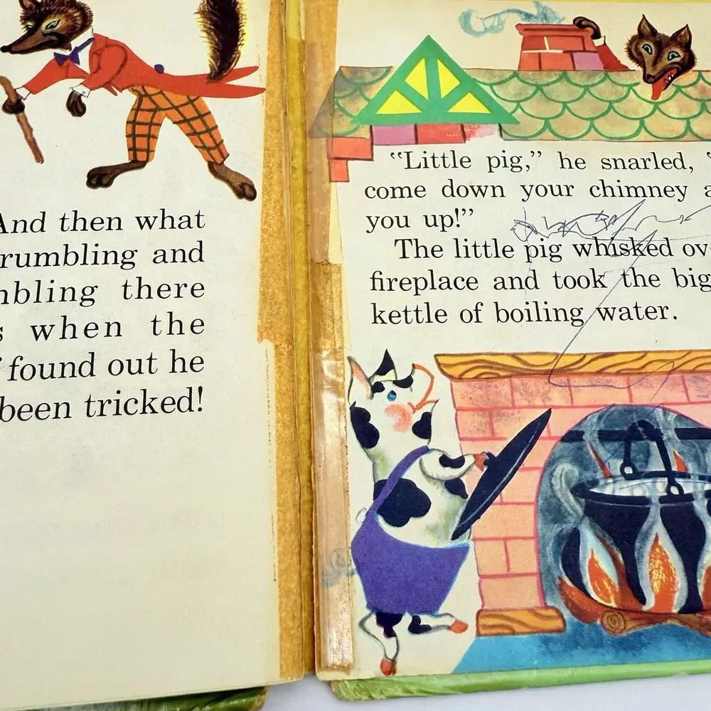 Vintage Three Little Pigs, Snooty, Sleeping Beauty Set